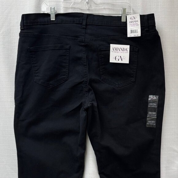 NWT Gloria Vanderbilt Black Jeans -20W Average - Picture 3 of 6